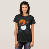 Panda Halloween Pumpkin Hip Hop T-Shirt (Vorne ganz)