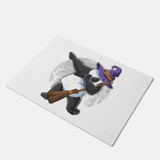 Panda Halloween Shirts, Halloween 2021 Fußmatte (Schrägansicht)