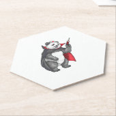Panda Halloween Vampir-Krankenschwester Oversized Untersetzer (angewinkelt)