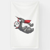 Panda Halloween Vampire Nurse Oversifizierter T -  Banner (Vertikal)