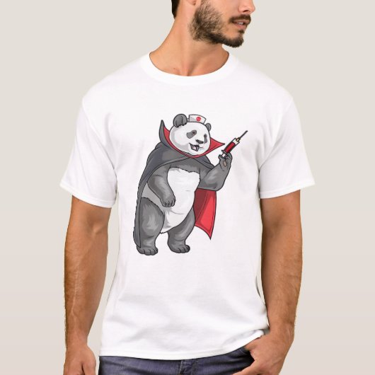 Panda Halloween Vampire Nurse Oversized T-Shirt (Vorderseite)