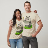 Panda Halloween Zombie T-Shirt (Unisex)
