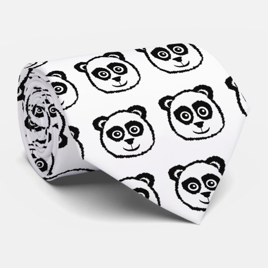 Panda-Hals-Krawatte Krawatte (Gerollt)