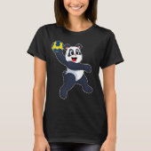 Panda Handball player Handball T-Shirt (Vorderseite)