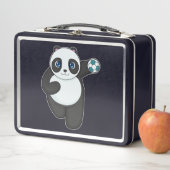 Panda Handball Spieler Handball Metall Brotdose (Beispiel)