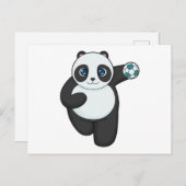 Panda Handball Spieler Handball Postkarte (Vorne/Hinten)