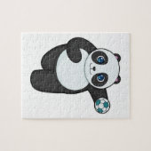 Panda Handball Spieler Handball Puzzle (Horizontal)