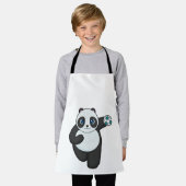 Panda Handball Spieler Handball Schürze (Getragen)