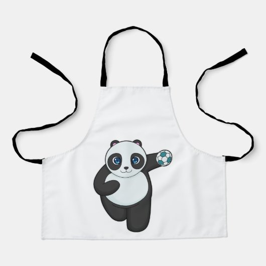 Panda Handball Spieler Handball Schürze (Vorderseite)