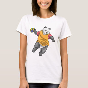 Panda Handball Spieler Handball T-Shirt