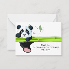 Panda Hanging Dankeschön Card Mitteilungskarte
