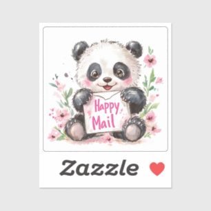 Panda, Happy Mail, Aufkleber