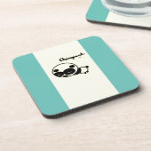 Panda Hard Plastic Untersetzer (Linke Seite)