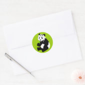 Panda Hat Runder Aufkleber (Umschlag)