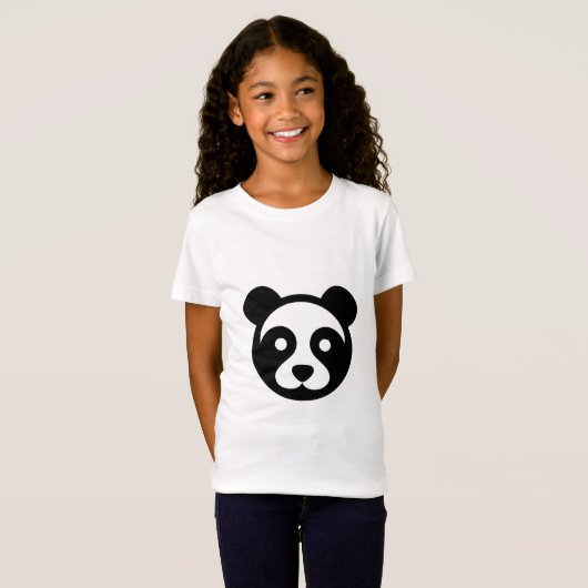 Panda Head Black and White T-Shirt (Vorne ganz)