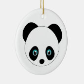 Panda Head Keramik Ornament (Rechts)