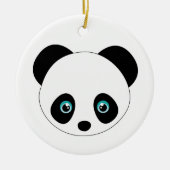 Panda Head Keramik Ornament (Vorne)
