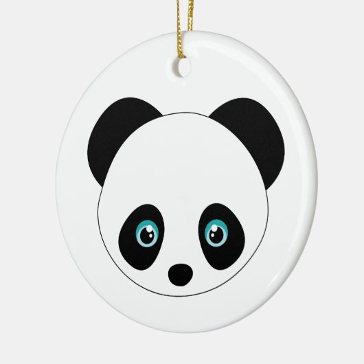 Panda Head Keramik Ornament (Links)