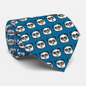 Panda Head Pattern Krawatte (Gerollt)