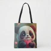 Panda Heart (2 gekleidet): Tasche (Vorderseite)