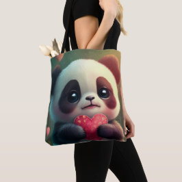 Panda Heart (2 gekleidet): Tasche