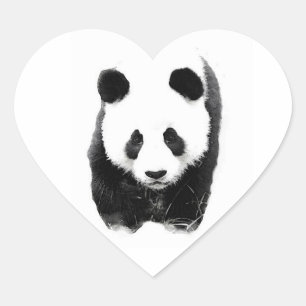 Panda Heart Sticker
