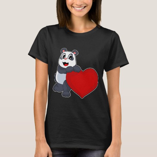Panda Heart T-Shirt (Vorderseite)