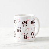 Panda Heart Tasse (VorderseiteRechts)