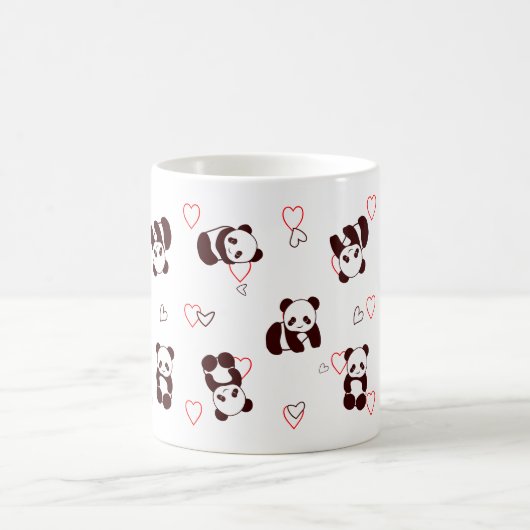 Panda Heart Tasse (Mittel)