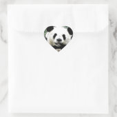Panda Herz-Aufkleber (Tasche)