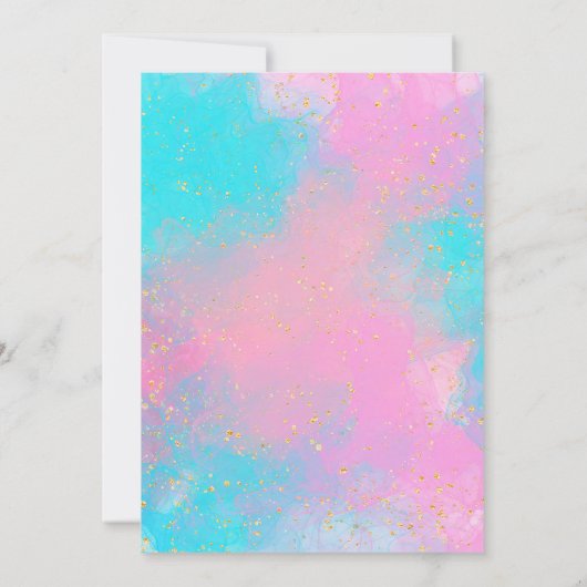 Panda-Herz Einladung (Rückseite)