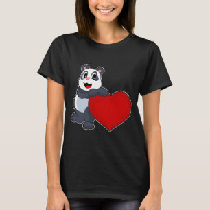 Panda-Herz T-Shirt