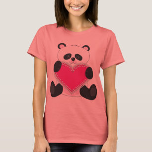Panda-Herz T-Shirt