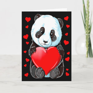 Panda Herz Valentinstag Mädchen Kinder Frauen Bär Karte