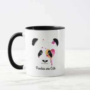 Panda Herzbär personalisieren Tasse