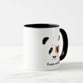 Panda Herzbär personalisieren Tasse (VorderseiteRechts)