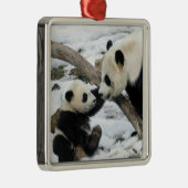 Panda hohe fünf ornament aus metall (Rechts)