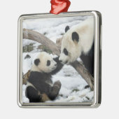Panda hohe fünf ornament aus metall (Links)