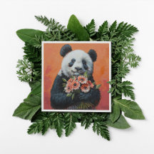 Panda-Holding-Blume, kundenspezifisch