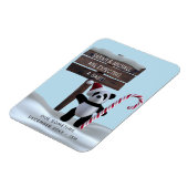 Panda Holiday Pregnancy Ankündigung Flexi Magnet (Linke Seite)