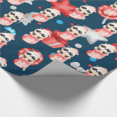 Panda Holidays Anpassen Geschenkpapier (Ecke)