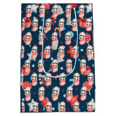 Panda Holidays Anpassen Mittlere Geschenktüte (Rückseite)