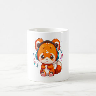 Panda hört Kpop-Musik Kaffeetasse