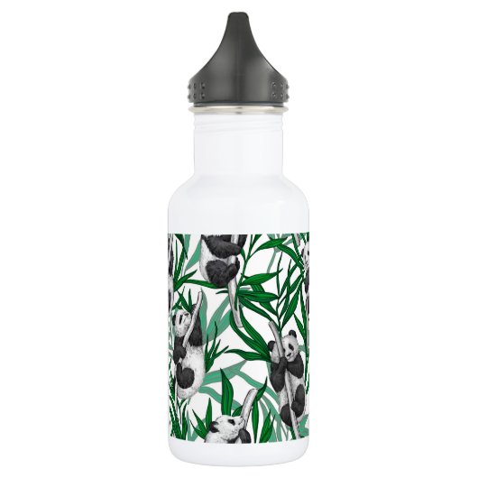 Panda-Hubs Edelstahlflasche (Links)