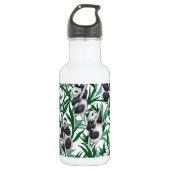 Panda-Hubs Edelstahlflasche (Vorderseite)