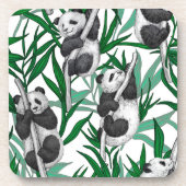 Panda-Hubs Getränkeuntersetzer (Vorderseite)