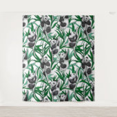 Panda-Hubs Wandteppich (Vorderseite)