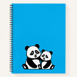 Panda Hugging-Notebook Notizblock