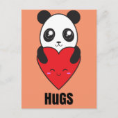 Panda Hugs Postkarte (Vorderseite)