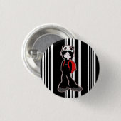 Panda-Hut-Knopf Button (Vorne & Hinten)
